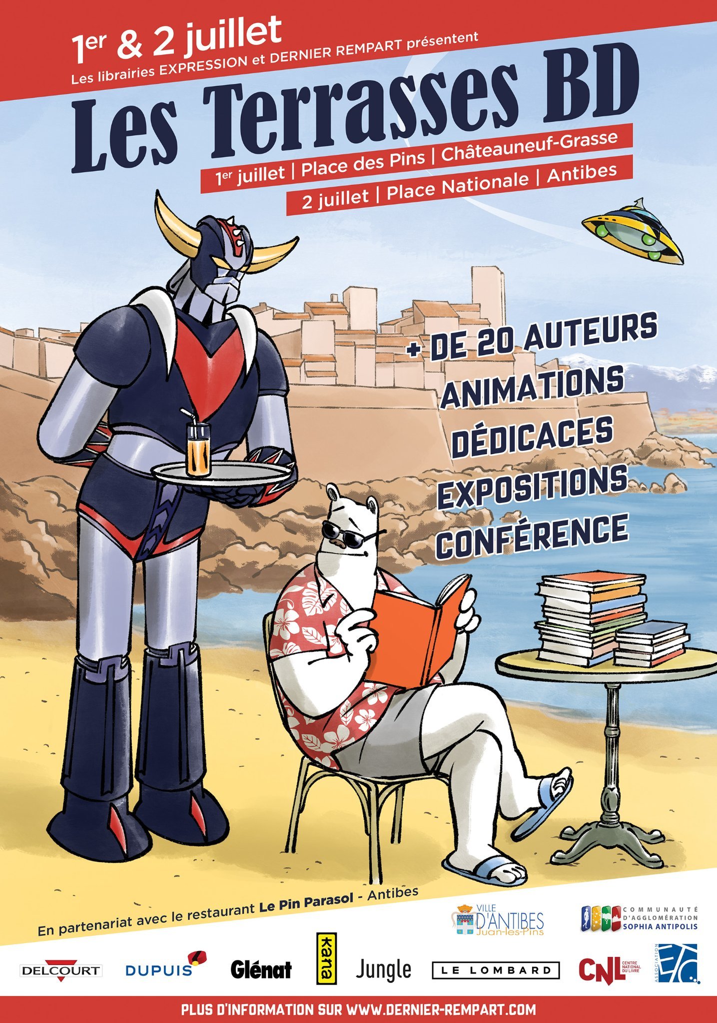 Festival : Terrasses BD Antibes : Ronan Toulhoat, Vincent Brugeas, Yoann Guillo