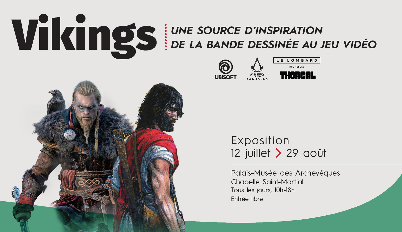 Exposition "Vikings : une source d’inspiration, de la bande dessinée au jeu vidéo"