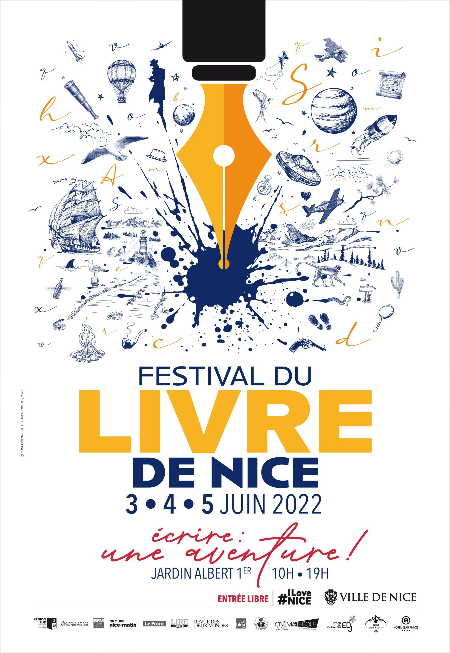 Festival du livre de Nice : Vincent Dugomier, Renata Castellani, Franck Biancarelli