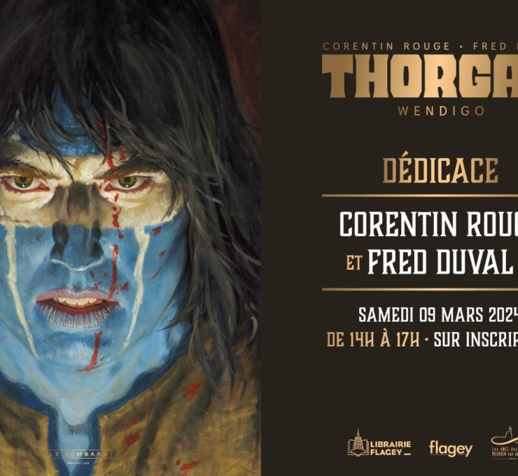 Dédicace : Corentin rouge et Fred Duval (Thorgal Saga Wendigo)