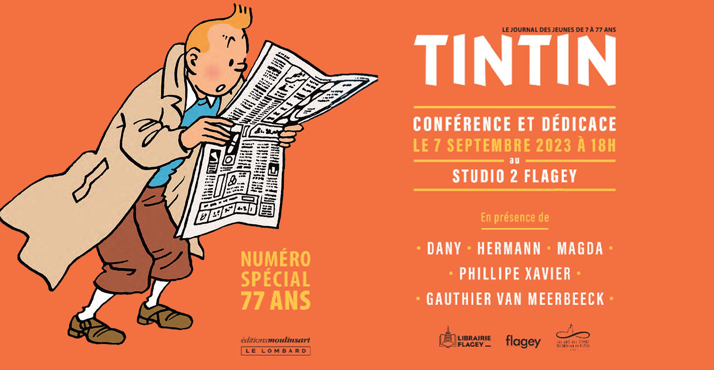 Conférence & Dédicace : Journal Tintin spécial 77ans @Flagey