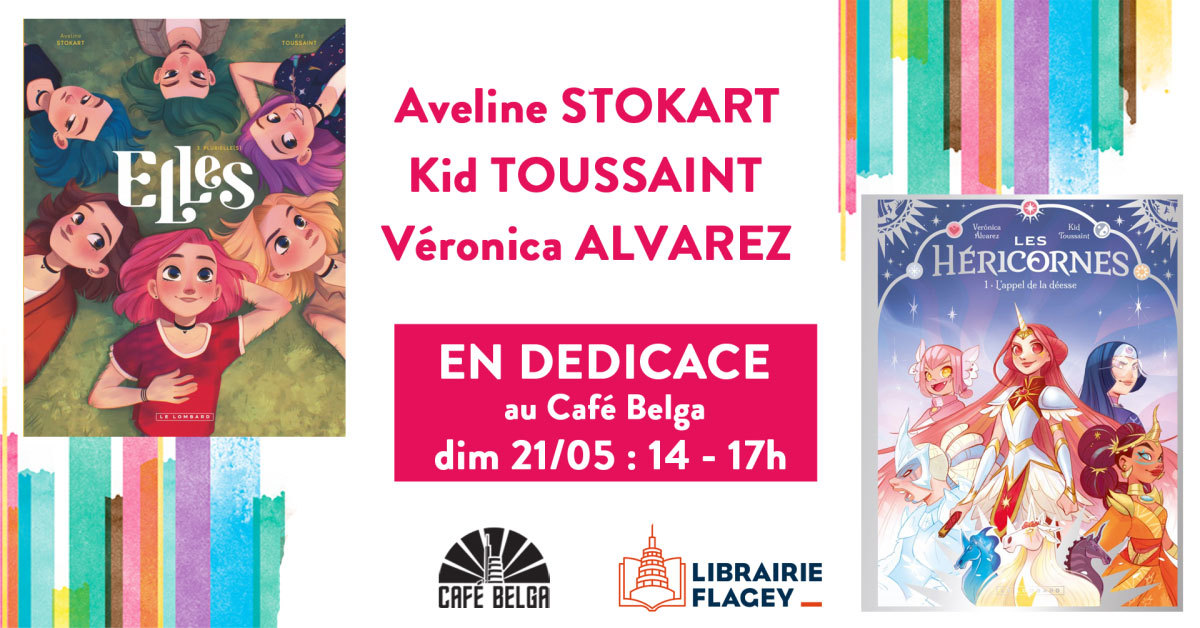 La SEULE dédicace d'Aveline Stokart en Belgique, au Café Belga ce dimanche 21 mai !