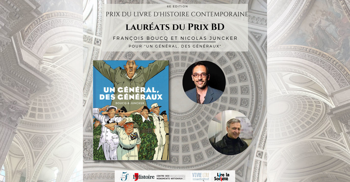 "Un Général, des Généraux" lauréat du prix du livre d'histoire contemporaine 2022 !